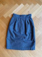 Wollen rok blauw pied de poule ruit -vintage, Blauw, Ophalen of Verzenden, Maat 34 (XS) of kleiner, Gedragen