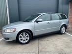 Volvo V50 2.4 140PK Automaat 2008 Grijs, Auto's, Volvo, 74 €/maand, Beige, 700 kg, 2435 cc