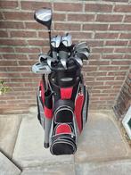Heren golfset staal iets verlengd + cartbag compleet €175,-, Sport en Fitness, Golf, Ophalen of Verzenden, Zo goed als nieuw, Set