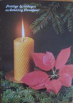 Prettige kerstdagen - gele kaars en kerstster (twee keer), Verzenden, 1980 tot heden, Gelopen, Overige thema's