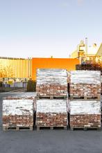 Oude bruine jaren 30 vormbak stenen WF 22x5cm gebikt 60m2, Doe-het-zelf en Verbouw, Metselstenen, Ophalen of Verzenden, Gebruikt