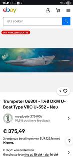 U-Boot type VIIC U-552, Hobby en Vrije tijd, Modelbouw | Boten en Schepen, Ophalen of Verzenden, Nieuw, 1:32 tot 1:50, Overige merken