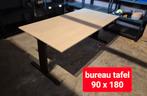 Zware bureautafel - 90x180 cm, Ophalen, In hoogte verstelbaar, Gebruikt, Bureau