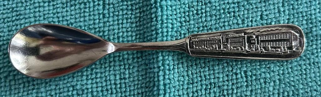 Verzilverd theelepeltje met Sola Fabriek, Antiek en Kunst, Antiek | Bestek, Ophalen of Verzenden
