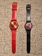 2 SWATCH horloges (unisex) | Sir Red 34mm | Red Rebel 41mm, Sieraden, Tassen en Uiterlijk, Horloges | Heren, Kunststof, Gebruikt
