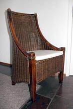 4 Huiskamer stoelen, Riet of Rotan, Bruin, Ophalen of Verzenden, Zo goed als nieuw