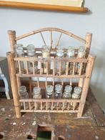 Vintage bamboe kruidenrek boho ibiza bohemian, Antiek en Kunst, Ophalen of Verzenden