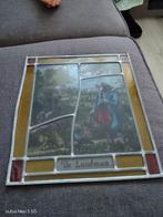 Glas in lood raam met landman afbeelding, Antiek en Kunst, Ophalen