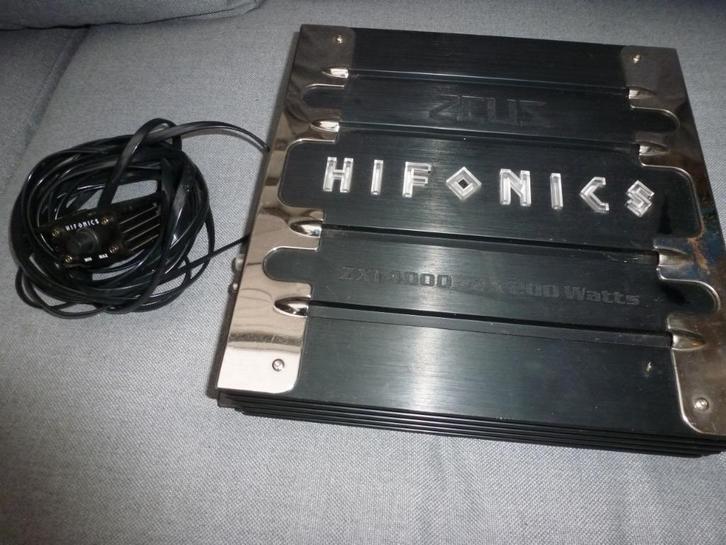 Hifonics ZXI 4000 2 / 1 kanaal versterker incl. bassremote, Auto diversen, Autospeakers, Gebruikt, Ophalen