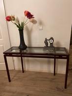 Pierre Vandel sidetafel - Hollywood Regency - Jaren '70, Ophalen, Gebruikt, 100 tot 150 cm, Glas
