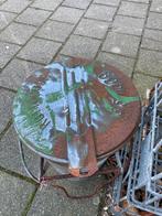 Stoer doorleefde zinken vuilnisemmer, Ophalen of Verzenden