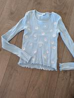 Licht blauwe longsleeve met bloemetjes maat 146/152, Meisje, Ophalen of Verzenden, Zo goed als nieuw, Shirt of Longsleeve