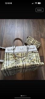 Michael Kors Tas & Portemonnee Set, Ophalen of Verzenden, Gebruikt, Beige, Handtas
