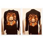 longsleeve, t-shirt, skull, biker, rocker,pentagram, vlam, Nieuw, Ophalen of Verzenden, Maat 56/58 (XL), Rockeagle