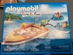Playmobil Family Fun Speedboot met Waterskiërs 70091, Ophalen of Verzenden, Zo goed als nieuw, Complete set