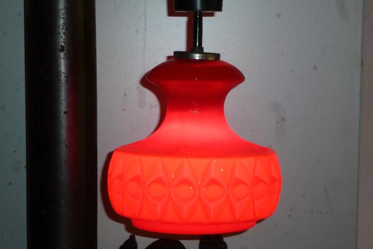 PEILL&PUTZLER,HANGLAMP,sixties,zeventies,POP,VINTAGE, Huis en Inrichting, Lampen | Hanglampen, Gebruikt, Minder dan 50 cm, Glas