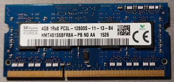 RAM geheugen 4GB 1Rx8 PC3L-12800S-11-13-B4 beschikbaar voor biedingen