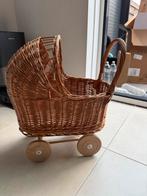 Rieten Poppenwagen - Kinderwagen Speelgoed, Ophalen of Verzenden, Zo goed als nieuw, Overige typen, Met wieltjes