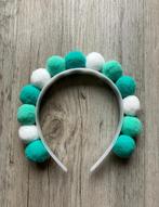 Haarband pompom turquoise/mint/wit, Ophalen of Verzenden, Nieuw