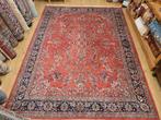 Vintage handgeknoopt oosters tapijt sarough 351x244