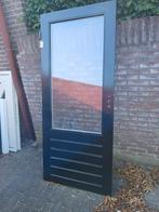 Hardhouten Achterdeur met HR++ Glas, Ophalen, Gebruikt, 80 tot 100 cm, Buitendeur
