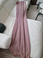Gordijnen roze 2.40m, Ophalen of Verzenden, Zo goed als nieuw, 200 cm of meer, 200 cm of meer
