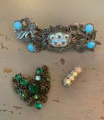 Vintage lotje strass costume Jewelry oude sieraden haarspeld, Sieraden, Tassen en Uiterlijk, Antieke sieraden, Ophalen of Verzenden