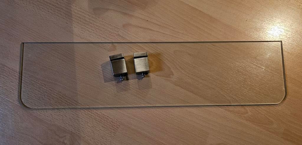 Wandplank glas helder 60x15cm, Ophalen of Verzenden