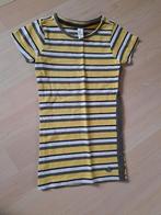 JURK MET KORTE MOUW MET GELE EN GRIJZE STREEP MAAT 92, Ophalen of Verzenden, Zo goed als nieuw, Meisje, Jurk of Rok