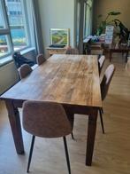 Robuuste koloniale eettafel, Huis en Inrichting, Tafels | Eettafels, Ophalen, Gebruikt, 50 tot 100 cm, Vijf personen of meer