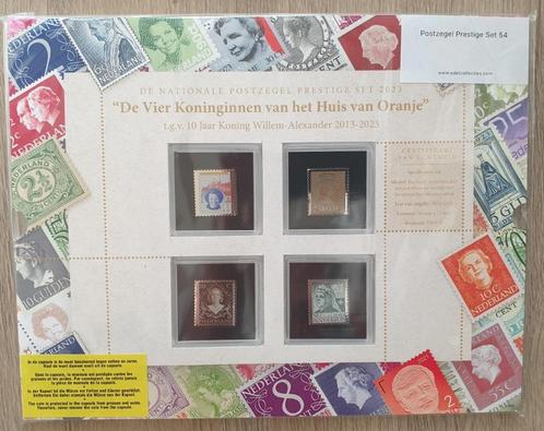 Prestige Set nr 54 "Vier Koninginnen" 4 verzilverde zegels, Postzegels en Munten, Postzegels | Nederland, Postfris, Na 1940, Ophalen of Verzenden