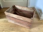 Hardhouten kratje, kist, 30 x 50, 26 cm hoog., Huis en Inrichting, Woonaccessoires | Kisten, Ophalen, Zo goed als nieuw