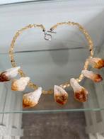Citrien Kristal Ketting, Ophalen, Geel, Zo goed als nieuw, Steen of Mineraal