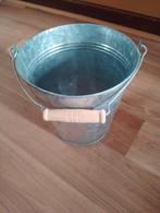 Zinken Emmertje - Leuk voor Decoratie!, Huis en Inrichting, Emmers, Ophalen of Verzenden, Gebruikt, Zink, Met handgreep