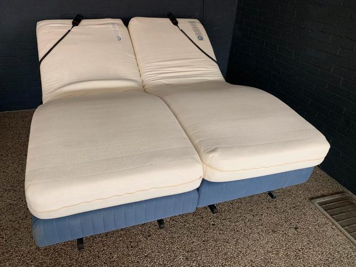 Grote Boxspring van Norma, model Linea Ferrara. 160x220cm, Huis en Inrichting, Slaapkamer | Boxsprings, Zo goed als nieuw, 160 cm