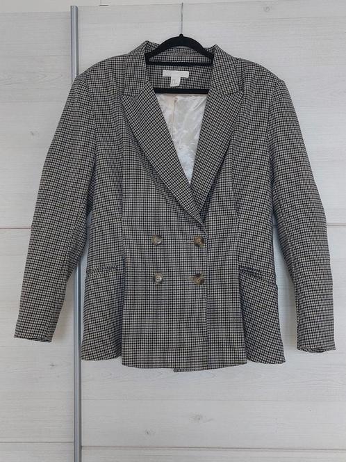 Leuk getailleerd jasje / blazer maat 42 H&M, Kleding | Dames, Jasjes, Kostuums en Pakken, Zo goed als nieuw, Maat 42/44 (L), Ophalen of Verzenden