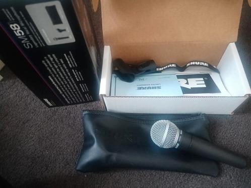 Shure SM58 microfoon met 5m kabel, Muziek en Instrumenten, Microfoons, Nieuw, Zangmicrofoon, Ophalen