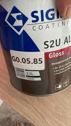 2,5L Sigma s2u Allure gloss wit 9010 9001 GO.05 08, Wit, Nieuw, Ophalen of Verzenden, Verf