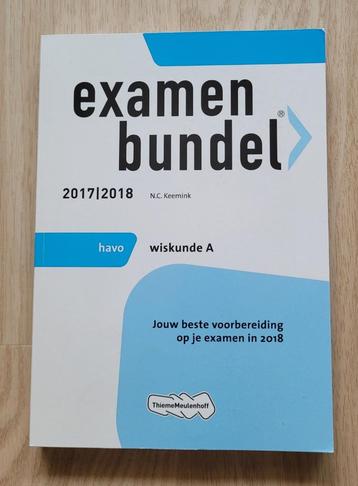 Wiskunde A Havo – Examenbundel 2017/2018 beschikbaar voor biedingen