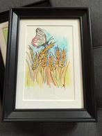 Aquarel in lijst, Ophalen of Verzenden, Nieuw, Schilderij, Minder dan 50 cm