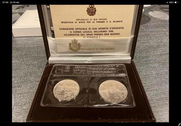 10 sets 500 en 1000 lire  5 muntsets met 500 lire zilver beschikbaar voor biedingen