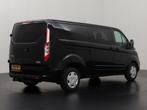 Ford Transit Custom 2.0TDCI 130PK Automaat Dubbele Cabine Li, Auto's, Metallic lak, 1850 kg, Zwart, Diesel
