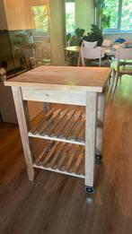 Bekväm roltafel ikea, Huis en Inrichting, Keuken | Keukenelementen, Ophalen, Gebruikt, Bruin, Minder dan 100 cm