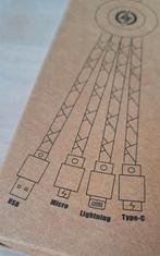 3 in 1 charging cable, nieuw, Ophalen of Verzenden, Nieuw, Apple iPhone
