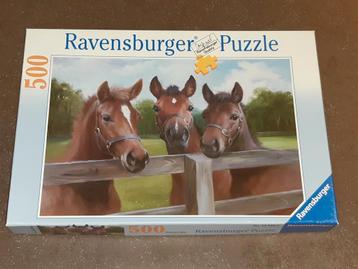 Puzzel 500 paarden / veulens nieuwstaat Ravensburger beschikbaar voor biedingen