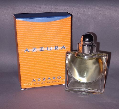 Volle mini parfum - Azzaro Azzura + Doosje, Verzamelen, Parfumverzamelingen, Zo goed als nieuw, Miniatuur, Gevuld, Ophalen of Verzenden