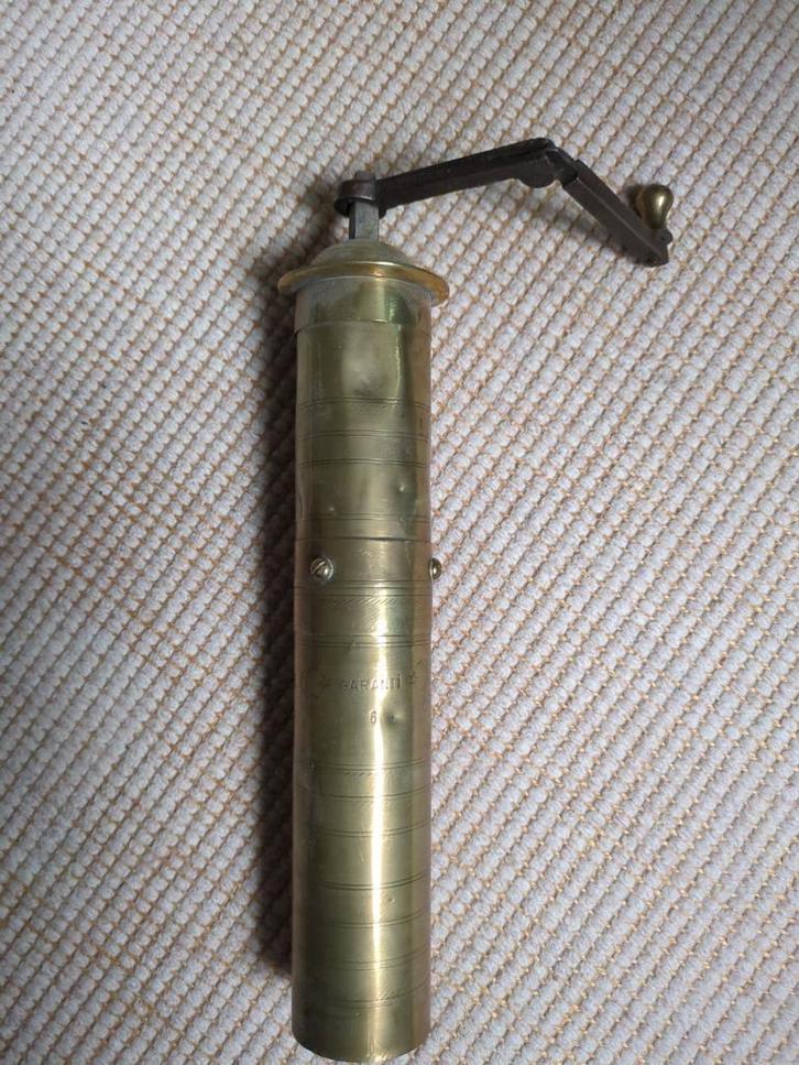 Koperen Turkse Koffiemolen Garanti 6 - Vintage, Antiek en Kunst, Antiek | Keukenbenodigdheden, Ophalen of Verzenden