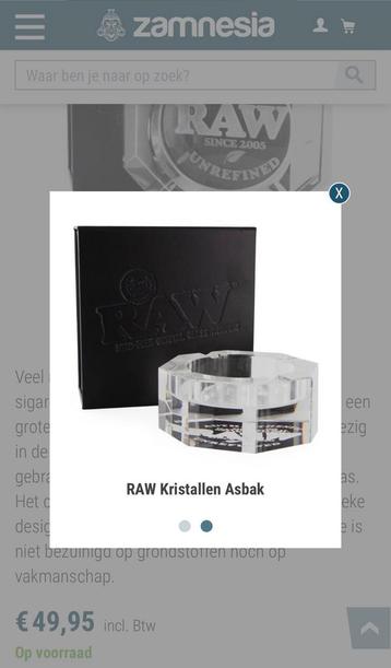 Raw asbak beschikbaar voor biedingen