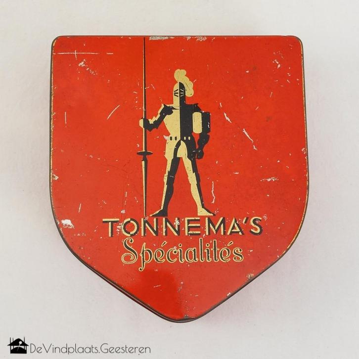 Tonnema’s Spécialités winkelblik - jaren 30, Verzamelen, Blikken, Zo goed als nieuw, Overige, Overige merken, Ophalen of Verzenden
