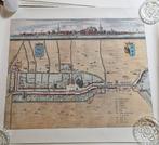 Prachtige plattegronden van de elfsteden, Antiek en Kunst, Kunst | Etsen en Gravures, Ophalen of Verzenden